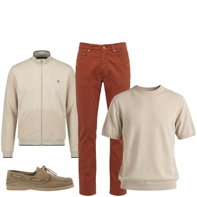 Outfit uomo - Total look #2410397. Stile Trendy per Tutti i giorni. Abbinamento con pantaloni, scarpe stringate, t-shirt, felpe.