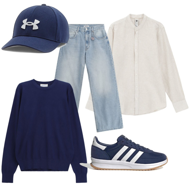 Outfit uomo - La fresca camicia di lino. Stile Trendy per Tutti i giorni. Abbinamento con jeans, maglieria, camicie, sneakers, cappelli.