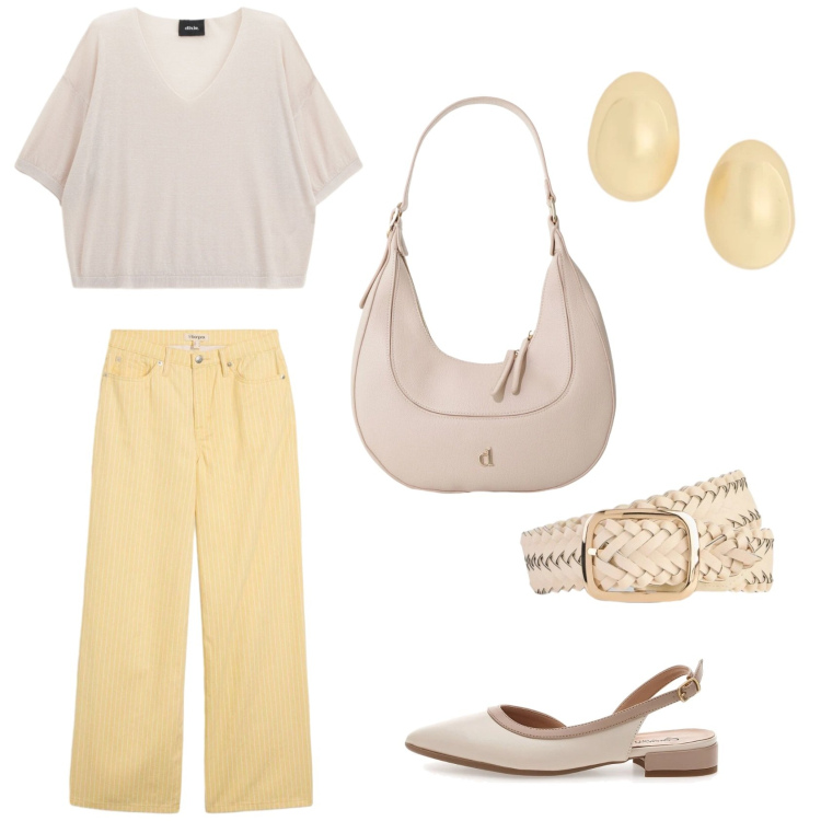 Outfit donna - Fresca ballerina. Abbinamento con pantaloni, cinture, borse a tracolla, maglieria, orecchini, ballerine.