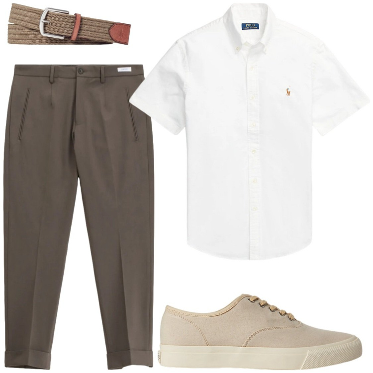Outfit uomo - Mi opacità molto così. Stile Business/Elegante per Tutti i giorni. Abbinamento con pantaloni, sneakers, cinture, camicie.