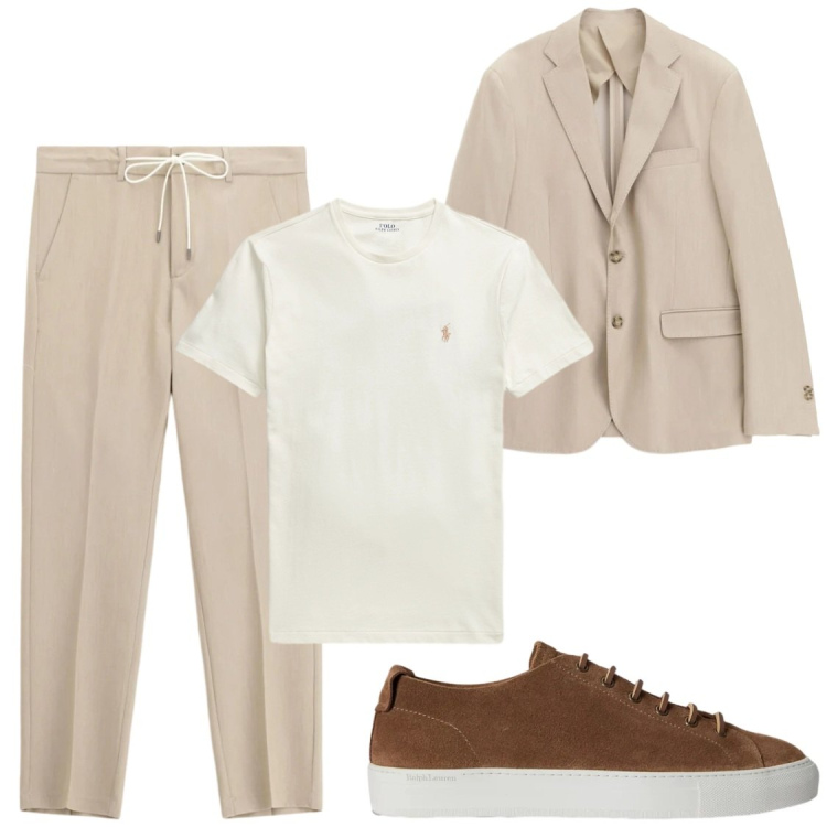 Outfit uomo - Completi estivi#Imperial. Stile Business/Elegante per Ufficio. Abbinamento con pantaloni, giacche, sneakers, t-shirt.