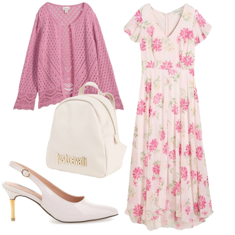 Outfit donna - Total look #2412224. Stile Romantica per Tutti i giorni. Abbinamento con zaini, tute, cardigans, décolleté.