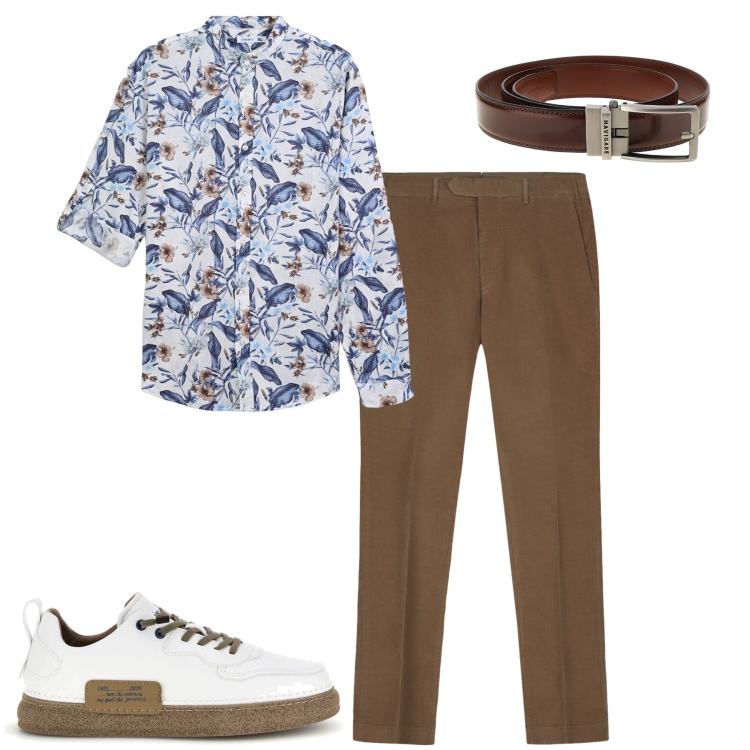 Outfit uomo - City. Stile Urban per Tutti i giorni. Abbinamento con camicie, pantaloni, sneakers, cinture.
