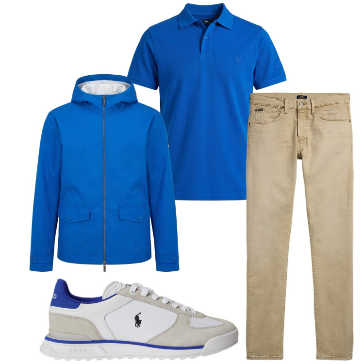 Outfit uomo - Total look #2413752. Stile Casual per Tutti i giorni. Abbinamento con polo, giacche, jeans, sneakers.
