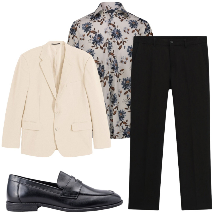 Outfit uomo - Total look #2414211. Stile Business/Elegante per Serata speciale. Abbinamento con giacche, pantaloni, scarpe stringate, camicie.