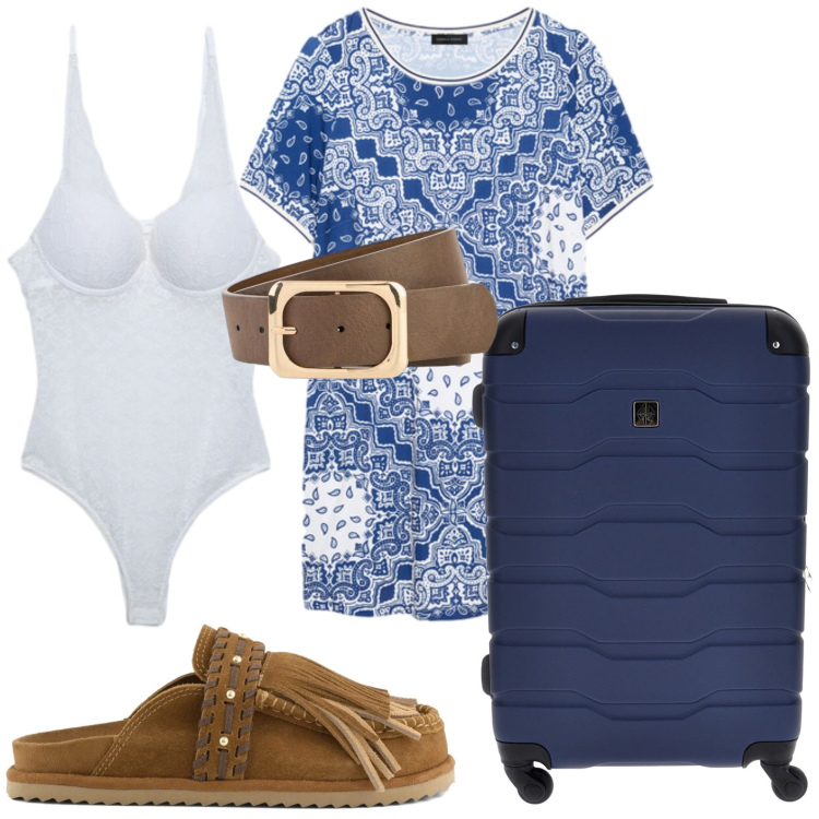 Outfit donna - Stile retro\' - @ovg17. Stile Vintage retrò per Tutti i giorni. Abbinamento con cinture, body, vestiti corti, sabot, valigie.