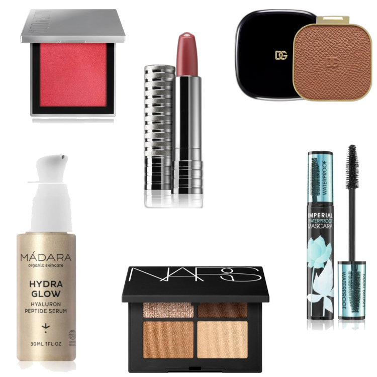 Outfit donna - Trucco glow. Abbinamento con ombretti, blush, primer, terre, rossetti, mascara.