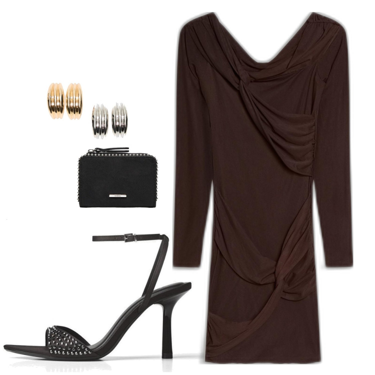 Outfit mujer - Urban style. Estilo Urban para Noche/Fiesta elegante. Combinación con sandalias de tacón, vestidos cortos, monederos, pendientes.