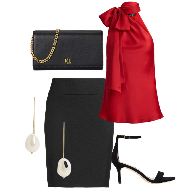 Outfit donna - Total look #2415739. Stile Casual chic per Serata fuori. Abbinamento con minigonne, borse a tracolla, top, sandali in pelle, orecchini.