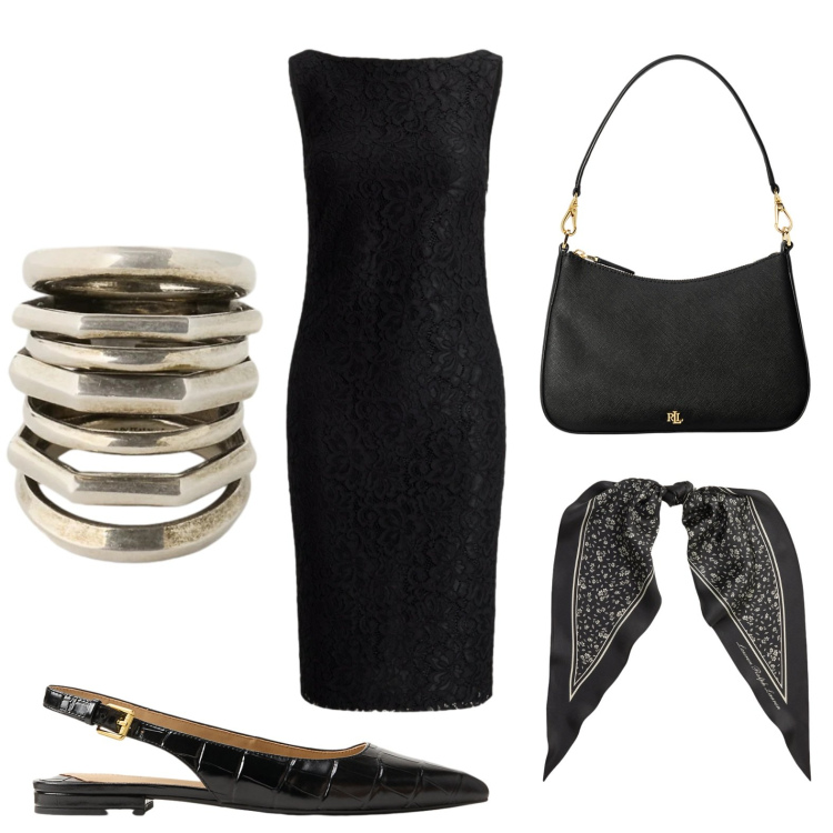 Outfit donna - Abiti fluidi sotto il sole. Stile Chic per Tutti i giorni. Abbinamento con borse a spalla, vestiti senza maniche, foulard, anelli, ballerine.