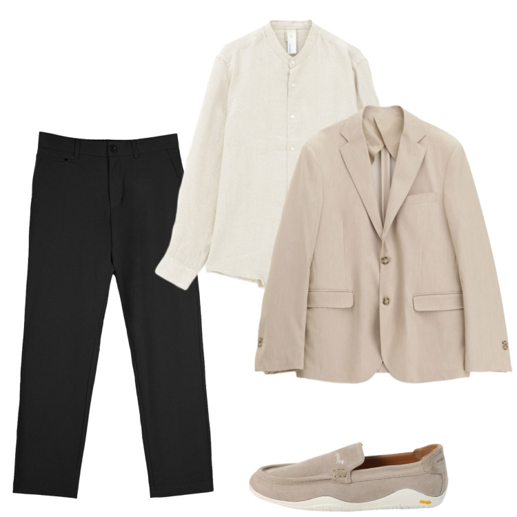 Outfit uomo - Giugno. Stile Casual per Tutti i giorni. Abbinamento con camicie, giacche, scarpe stringate, pantaloni chino.
