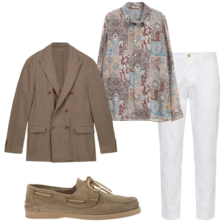 Outfit uomo - Total look #2416126. Stile Business/Elegante per Serata speciale. Abbinamento con camicie, pantaloni chino, scarpe stringate, giacche.