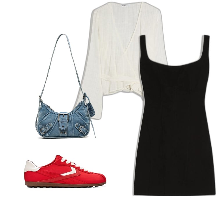 Outfit mujer - Urban style. Estilo Urban para Todos los días. Combinación con vestidos, blusas, sneakers, bandoleras.