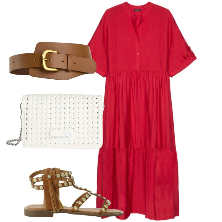 Outfit donna - Romanticherie. Stile Romantica per Tutti i giorni. Abbinamento con cinture, sandali, borse a tracolla, vestiti lunghi.