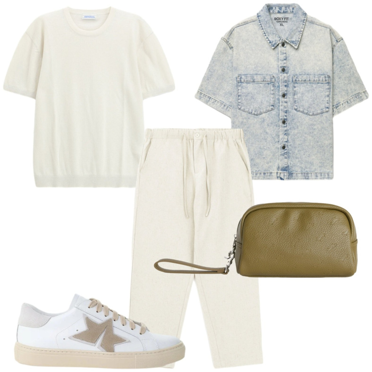 Outfit uomo - Gente di mare. Stile Casual per Tutti i giorni. Abbinamento con camicie a manica corta, pantaloni, t-shirt, sneakers, borse sportive.