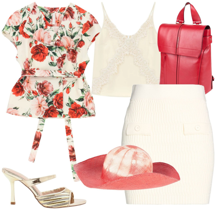 Outfit donna - Colore. Stile Casual chic per Tutti i giorni. Abbinamento con minigonne, zaini, cappelli, sabot, canottiere, gilet.