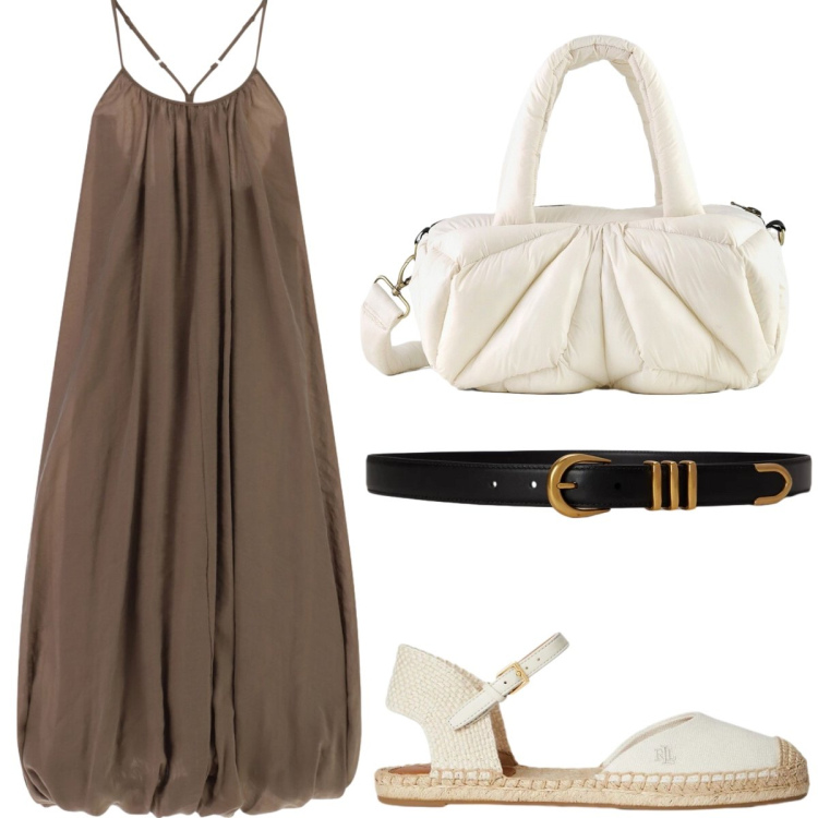 Outfit donna - Total look #2417262. Abbinamento con vestiti lunghi, espadrillas, cinture, borse a mano.