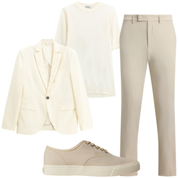 Outfit uomo - Total look #2417806. Stile Trendy per Serata speciale. Abbinamento con t-shirt, giacche, sneakers, pantaloni.