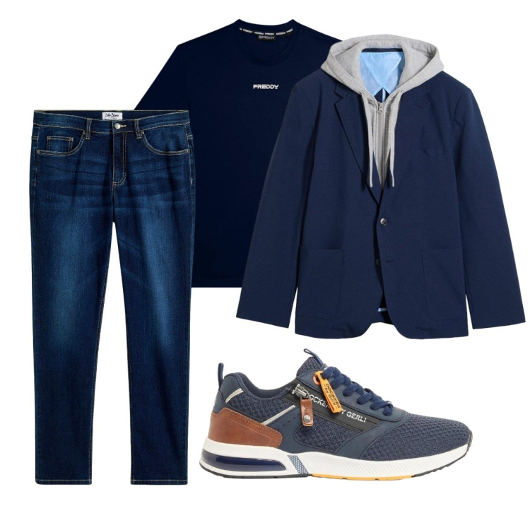 Outfit uomo - Casual con stile. Stile Casual per Tutti i giorni. Abbinamento con jeans, sneakers, giacche, t-shirt.