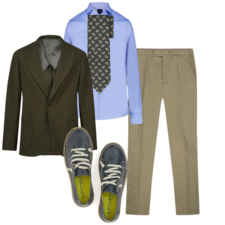 Outfit uomo - Business & everyday style. Stile Business/Elegante per Tutti i giorni. Abbinamento con sneakers, camicie, giacche, pantaloni, cravatte.