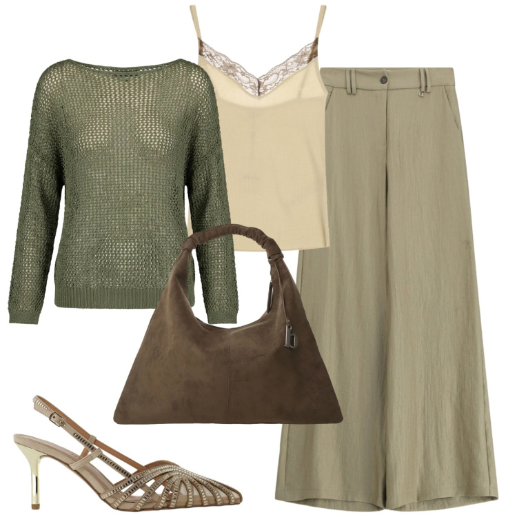 Outfit donna - La maglia sexy. Stile Sexy per Tutti i giorni. Abbinamento con maglieria, cappotti, pantaloni a palazzo, décolleté, top.