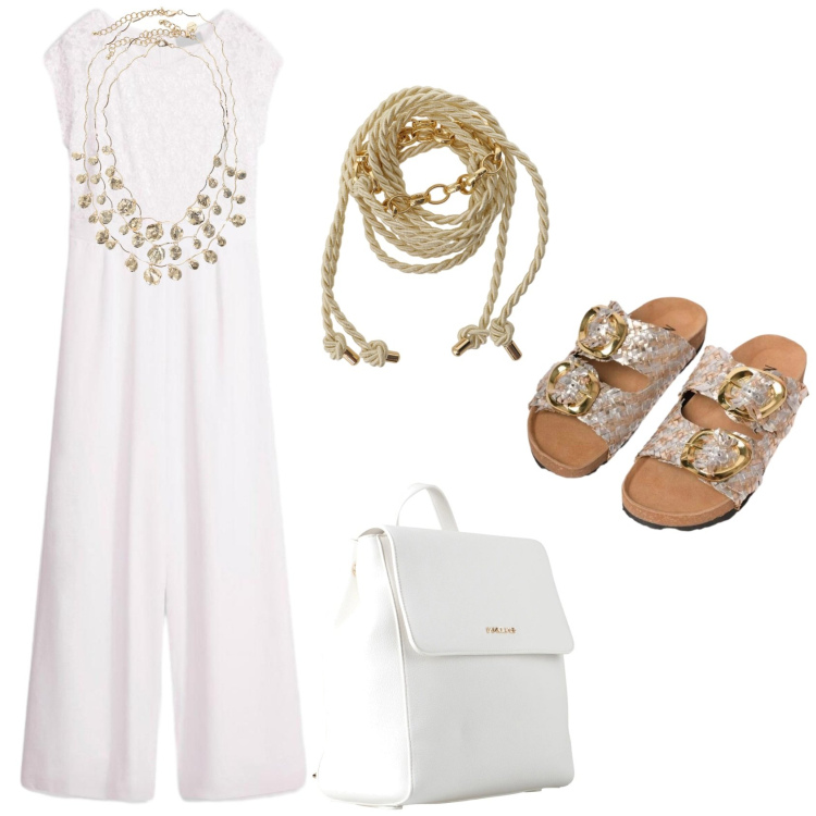Outfit donna - Total look #2419407. Stile Romantica per Mare. Abbinamento con zaini, tute, ciabatte, collane, cinture.