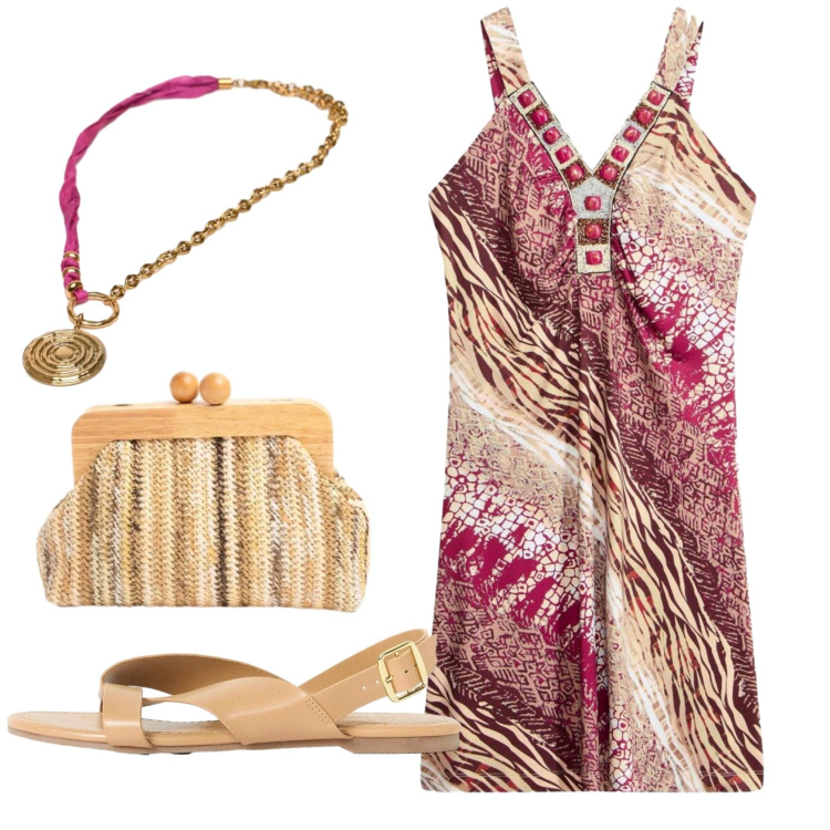 Outfit donna - Total look #2420344. Stile Basic per Tutti i giorni. Abbinamento con sandali, vestiti, ciondoli, clutch.