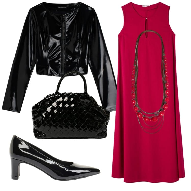 Outfit donna - Total look #2421131. Stile Basic per Serata fuori. Abbinamento con décolleté, vestiti lunghi, blazer, collane, borse a mano.