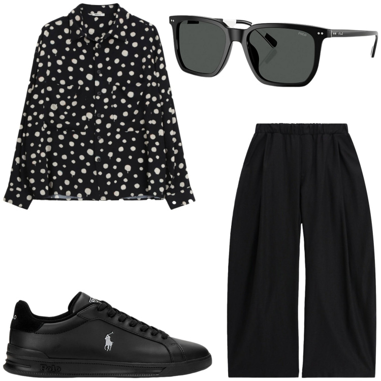 Outfit uomo - Total look #2422350. Stile Trendy per Serata speciale. Abbinamento con sneakers, occhiali da sole, camicie, pantaloni.