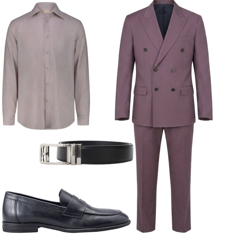 Outfit uomo - Doppelganger. Stile Business/Elegante per Cerimonia. Abbinamento con abiti, scarpe stringate, camicie, cinture.