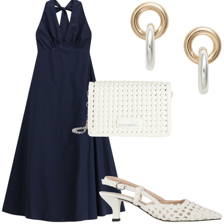 Outfit donna - Sobrie eleganze con Imperial. Stile Chic per Serata fuori. Abbinamento con décolleté, borse a tracolla, vestiti midi/longuette, orecchini.