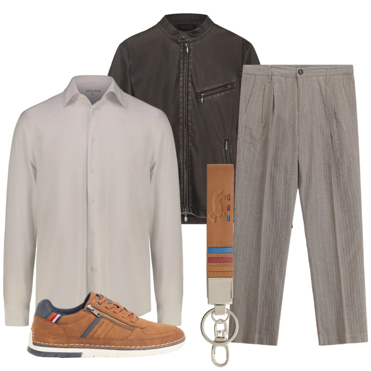 Outfit uomo - Total look #2424852. Stile Casual per Tutti i giorni. Abbinamento con sneakers, portachiavi, giacche, camicie, pantaloni.