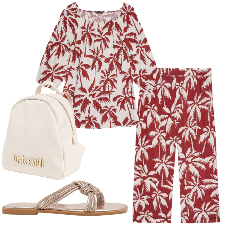 Outfit donna - Total look #2425210. Stile Basic per Mare. Abbinamento con zaini, pantaloni, bluse, sandali.