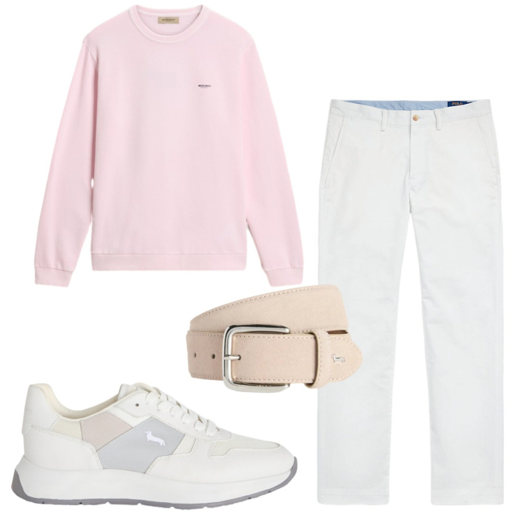 Outfit uomo - Total look #2428364. Stile Casual per Tutti i giorni. Abbinamento con sneakers, cinture, pantaloni, felpe.