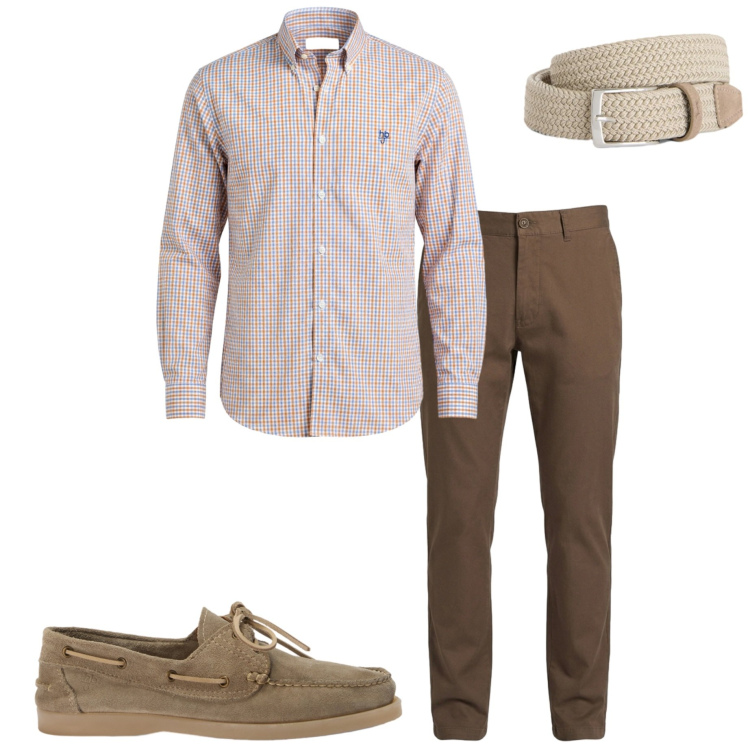 Outfit uomo - In ufficio. Stile Business/Elegante per Ufficio. Abbinamento con pantaloni, scarpe stringate, camicie, cinture.