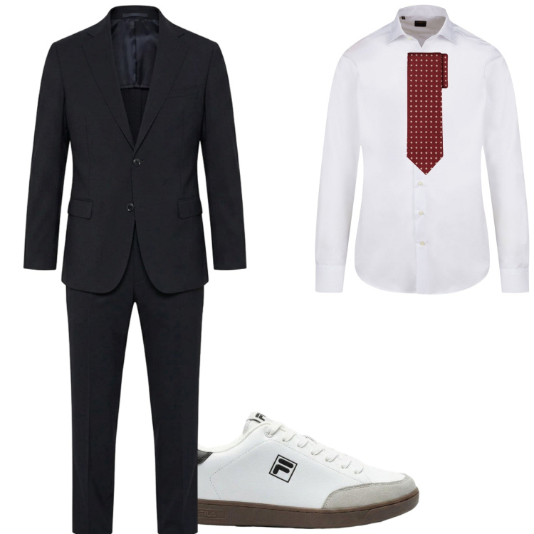 Outfit uomo - L\' invitato alternativo. Stile Business/Elegante per Cerimonia. Abbinamento con sneakers, abiti, camicie, cravatte.