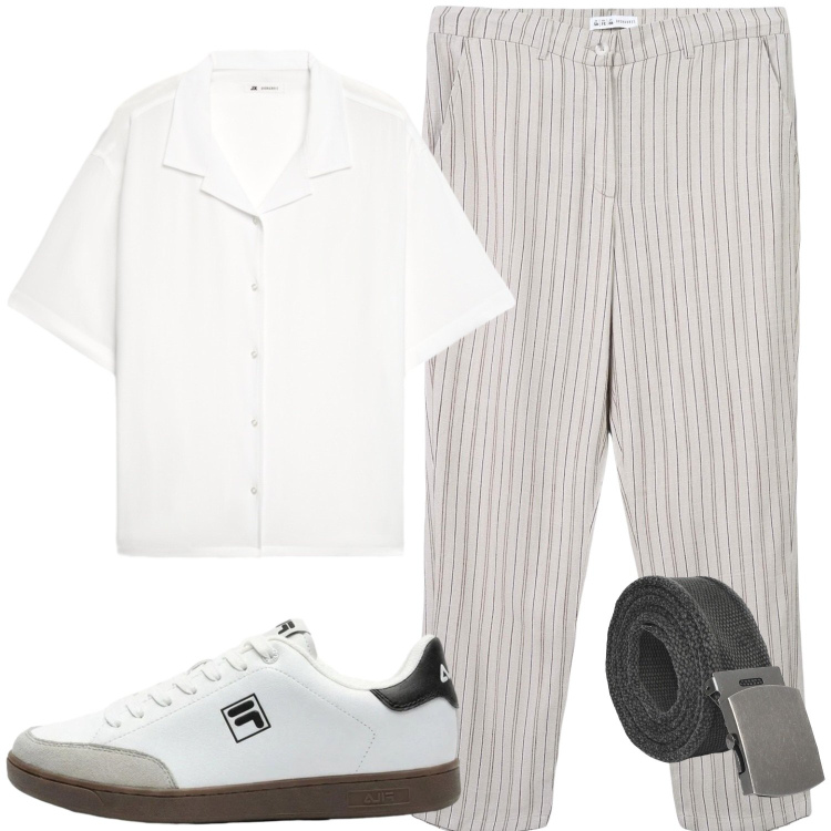 Outfit uomo - Pantaloni a righe. Stile Casual per Tutti i giorni. Abbinamento con sneakers, pantaloni chino, camicie a manica corta, cinture.