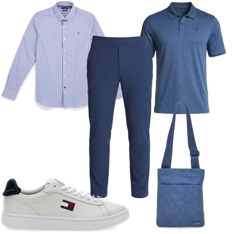 Outfit uomo - Pittarello - Summer Collection casual. Stile Casual per Tutti i giorni. Abbinamento con portafogli, sneakers, camicie, polo, pantaloni.