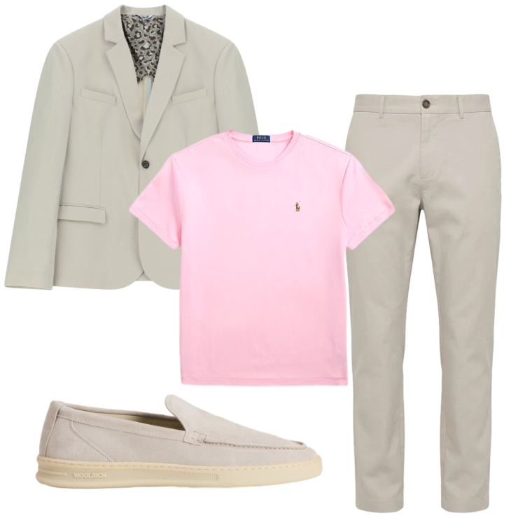 Outfit uomo - Total look #2429640. Stile Business/Elegante per Ufficio. Abbinamento con pantaloni, scarpe stringate, t-shirt, giacche.