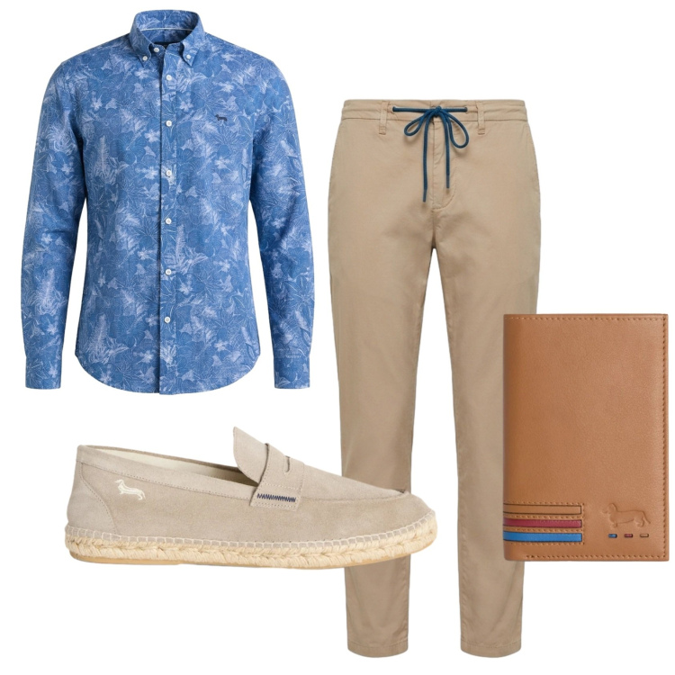 Outfit uomo - Total look #2430831. Stile Business/Elegante per Serata speciale. Abbinamento con portafogli, espadrillas, camicie, pantaloni.