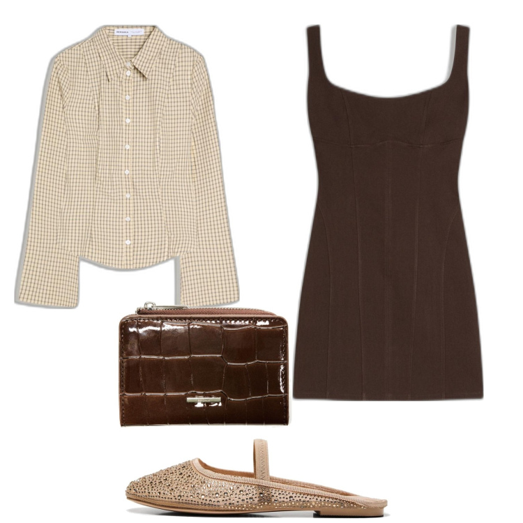 Outfit mujer - Urban style. Estilo Casual para Todos los días. Combinación con bailarinas, camisas, vestidos, monederos.