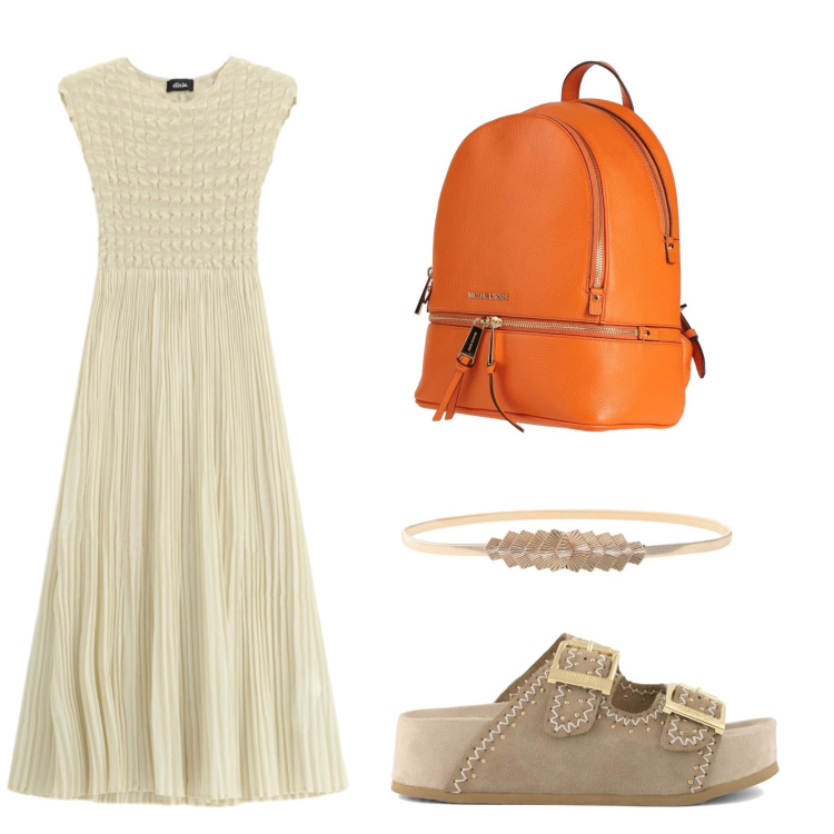Outfit donna - Colors of California - Sandali. Stile Basic per Tutti i giorni. Abbinamento con zaini, vestiti lunghi, cinture, zeppe.
