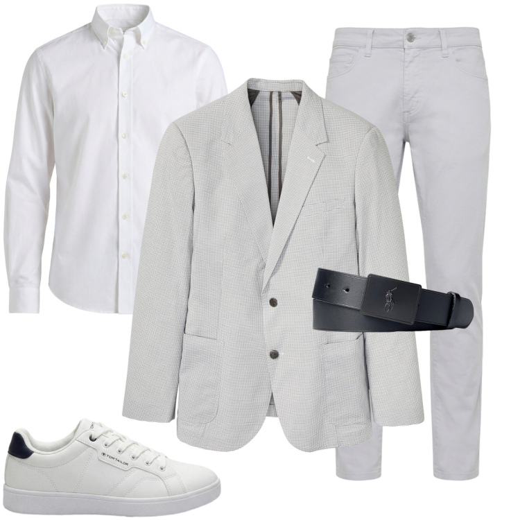 Outfit uomo - La camicia perfetta in valigia. Stile Casual per Tutti i giorni. Abbinamento con giacche, sneakers, pantaloni, camicie, cinture.