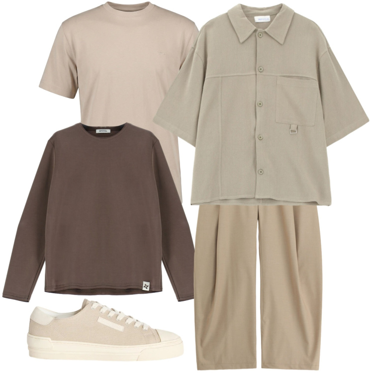 Outfit uomo - Da combinare come vuoi. Stile Trendy per Serata speciale. Abbinamento con sneakers, t-shirt, felpe, camicie a manica corta, pantaloni.