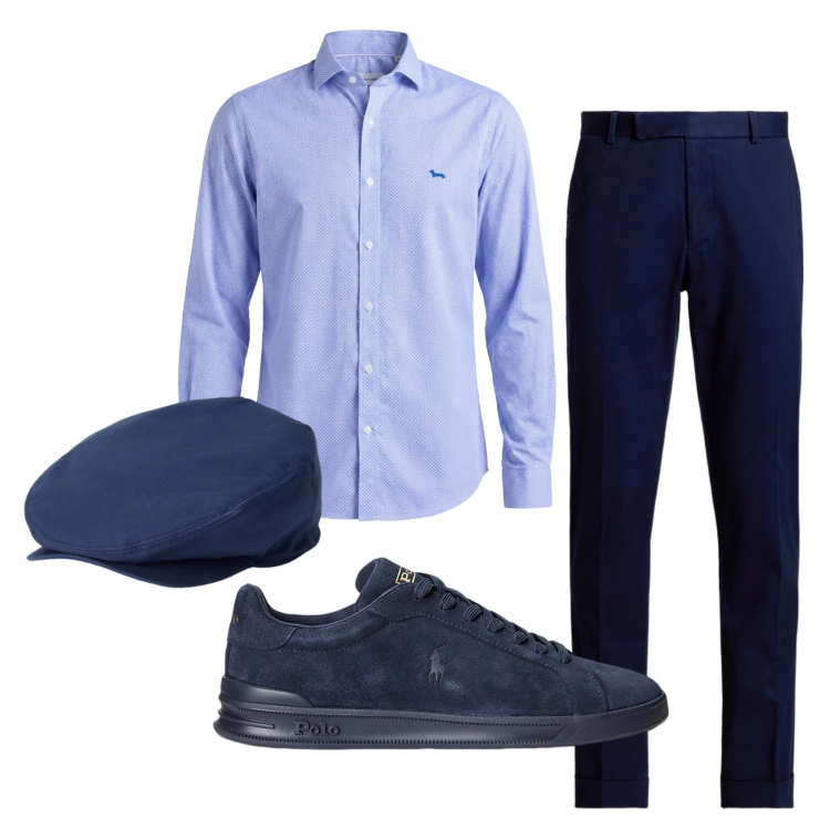 Outfit uomo - Total look #2434166. Stile Business/Elegante per Serata speciale. Abbinamento con camicie, cappelli, sneakers, pantaloni chino.