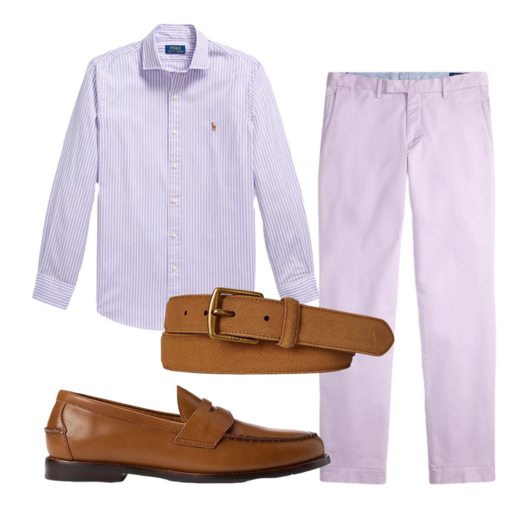 Outfit uomo - Total look #2434174. Stile Business/Elegante per Serata speciale. Abbinamento con scarpe stringate, cinture, pantaloni, camicie.