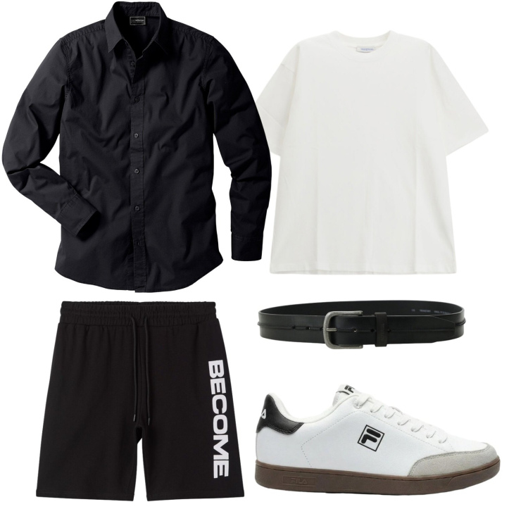 Outfit uomo - Carattere intramontabile. Stile Casual per Tutti i giorni. Abbinamento con camicie, sneakers, bermuda, cinture, t-shirt.