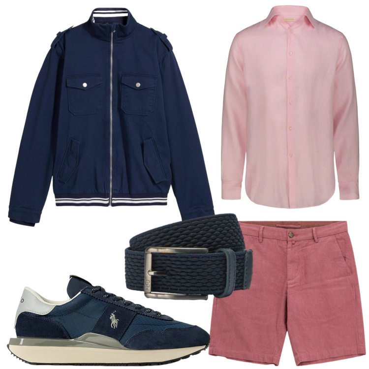 Outfit uomo - Outfit naturale. Stile Casual per Tutti i giorni. Abbinamento con giacche, cinture, sneakers, camicie, bermuda.