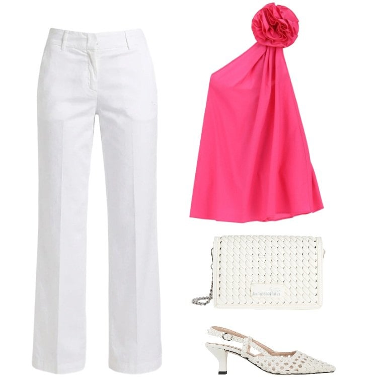 Outfit donna - Total look #2436037. Stile Chic per Serata fuori. Abbinamento con décolleté, pantaloni, borse a tracolla, vestiti asimmetrici.