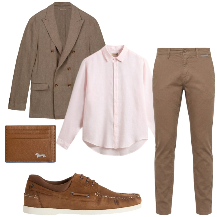 Outfit uomo - Total look #2436876. Stile Business/Elegante per Ufficio. Abbinamento con portafogli, pantaloni, scarpe stringate, camicie, giacche.